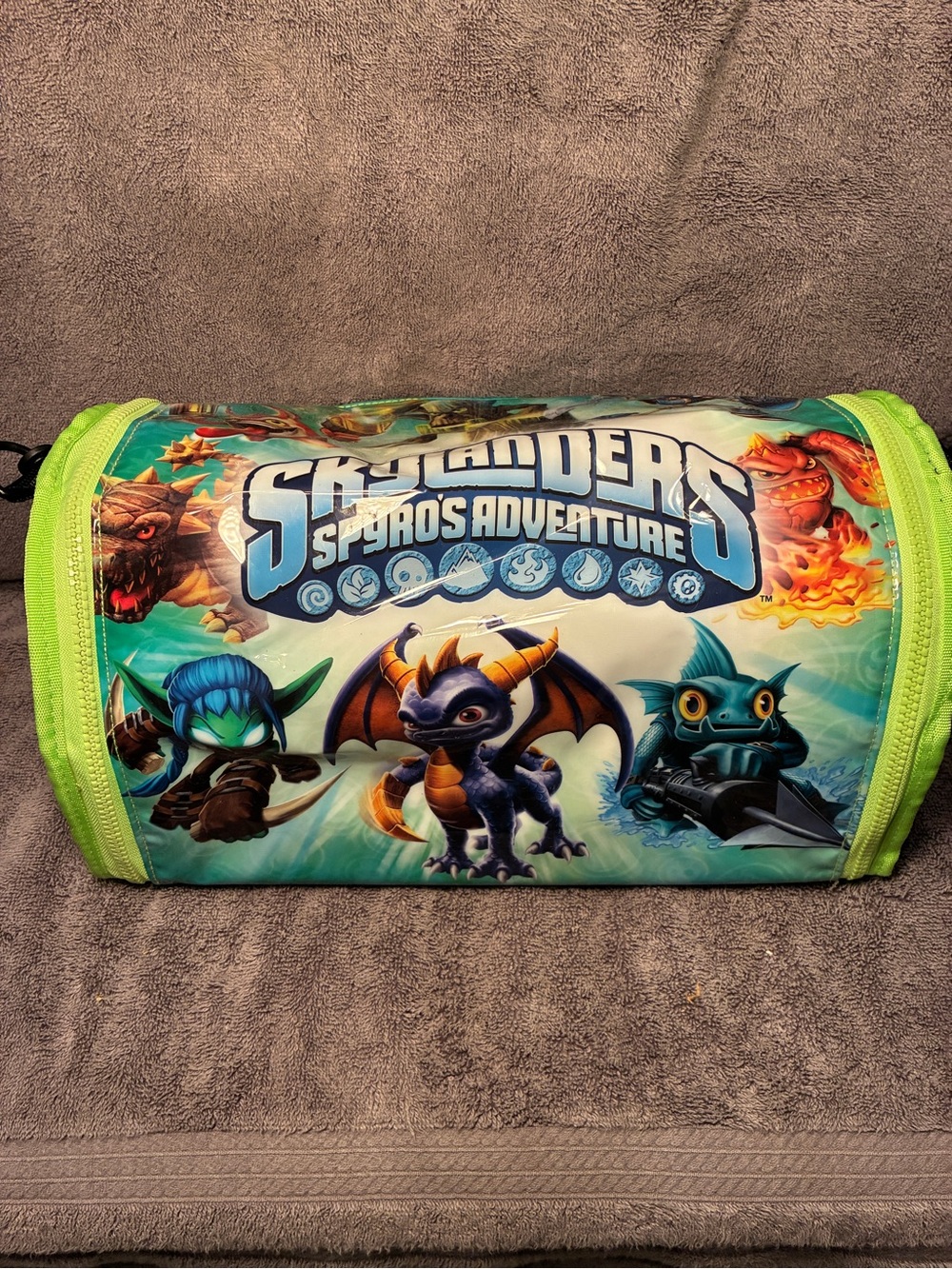 Spyro's Adventure Kids Green Character Duffle Bag